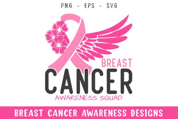 Breast Cancer Pink Ribbon Awareness SVG for Crafts
