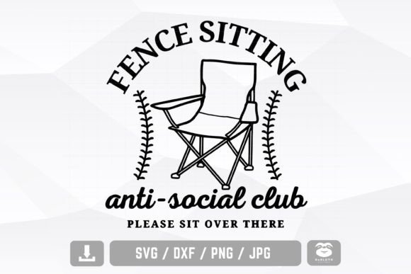 Fence Sitting Anti Social Baseball Svg: A Creative Graphics Asset for Crafts