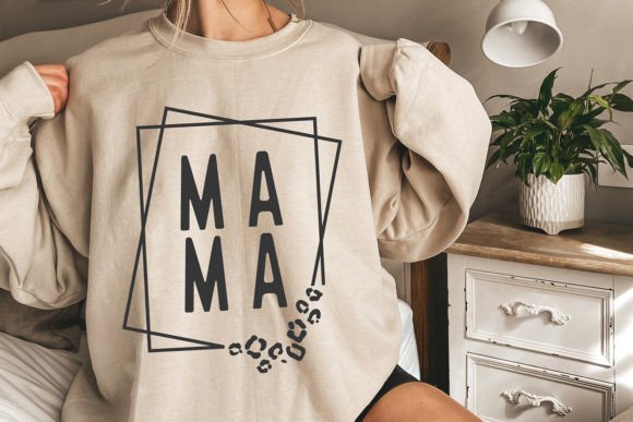 Mama Leopard Frame SVG: A Bold Graphics Asset for Crafts