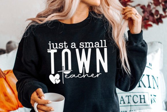 Small Town Teacher SVG for Embroidery
