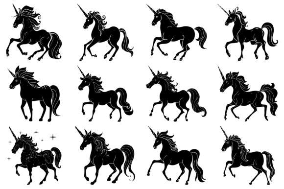 Unicorn Vector Art SVG for Creative Graphics & Crafts